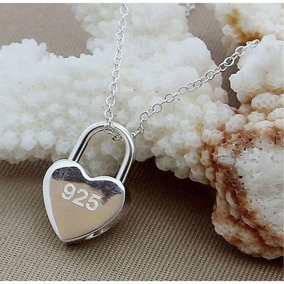 Sterling Silver Heart Necklace - Picture 6 of 7